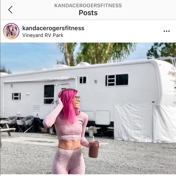 ❌SOLD❌GYMSHARK set fleur dusty pink texture XS - Picture 6 of 7